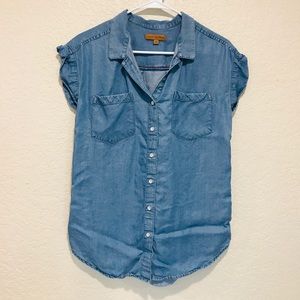 Denim Shirt Top